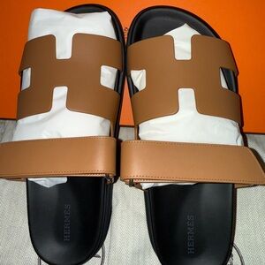 Hermes Brand New Chypre Naturel Brown Size 39